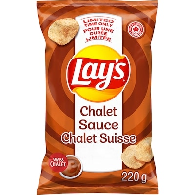 Lay's Chalet Sauce Flavoured Potato Chips 220 g, $2.04/100g