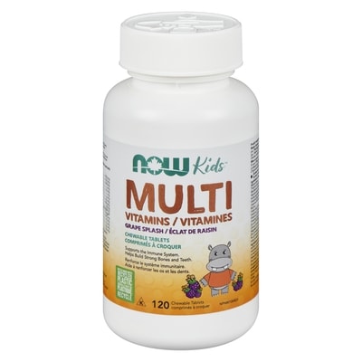 Now Foods Chewable Tablets Multi Vitamins Grape Splash 120 ea, $0.32/1ea