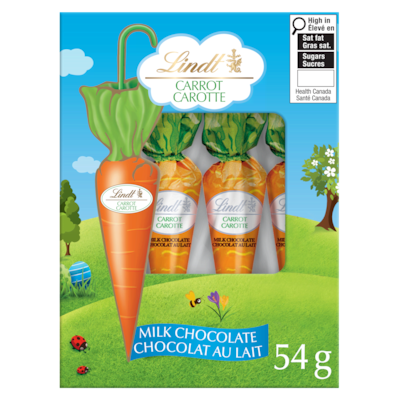 Lindt Milk Chocolate Carrots Gift Box 54 g, $14.80/100g