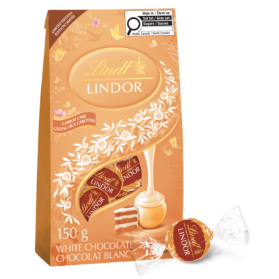 Lindt LINDOR White Chocolate Carrot Cake Truffles Bag 54 g, $12.94/100g