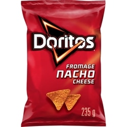Doritos Chips tortilla aromatisées Fromage nacho 235 g, 2,46 $/100g