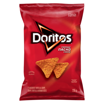 Doritos Fromage Nacho Chips tortilla  235 g, 1,65 $/100g