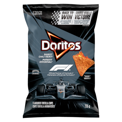 Doritos Chips tortilla aromatisées Piment infernal! 235 g, 1,69 $/100g