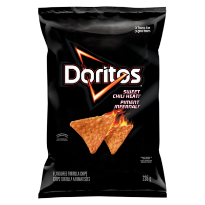 Doritos Chips tortilla aromatisées Piment infernal! 235 g, 1,69 $/100g