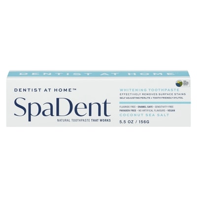 Spa Dent Whitening Toothpaste Coconut Sea Salt 156 g, $8.33/100g