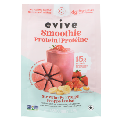Evive Smoothie Protein Strawberry Frappé 450 g, $2.44/100g