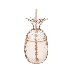 Life at Home Pineapple To Go Cup - Pink 1 ea, $8.00/1ea