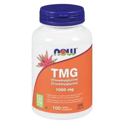 Now Tmg Trimethylglycine 1000 Mg 100 ea, $0.40/1ea