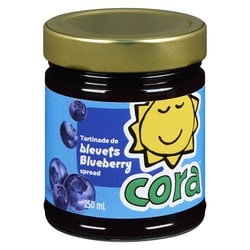 Cora Tartinade de bleuets 250 ml, 2,00 $/100ml