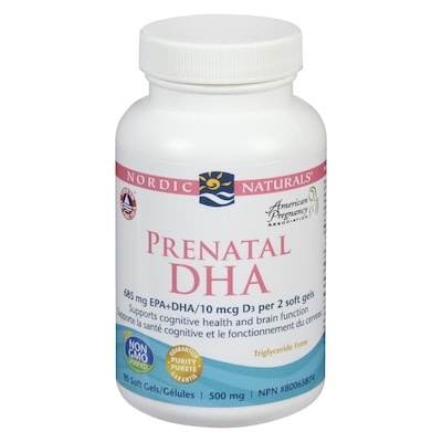 Nordic Naturals Prenatal Dha 500 Mg 90 ea, $0.61/1ea