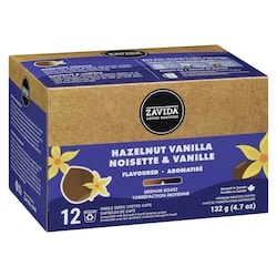 Zavida Premium Roasted Coffee Hazelnut Vanilla Medium Roast - 132