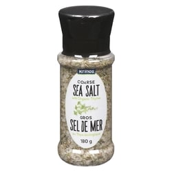Krinos Coarse Sea Salt with Organic Thyme 180 g, $3.77/100g