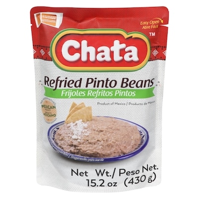 CHATA Refried pinto beans 430 g, 0,93 $/100g