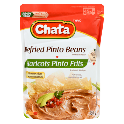 CHATA Refried pinto beans 430 g, 0,93 $/100g