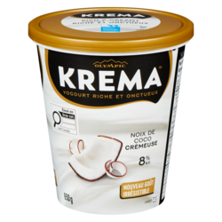 Olympic Yogourt riche et onctueux noix de coco crémeuse 8% m.g. 650 g, 1,15 $/100g