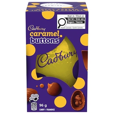 Cadbury Caramel Buttons Hollow Egg 96 g, $8.33/100g
