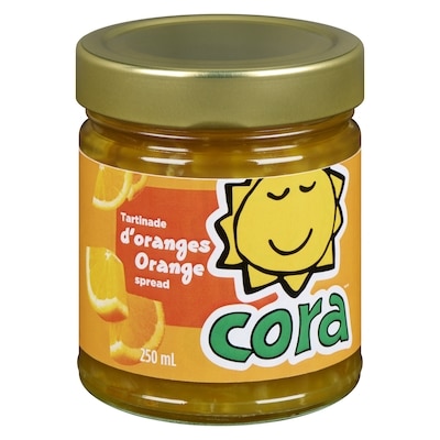 Cora Tartinade d'oranges 250 ml, 2,00 $/100ml