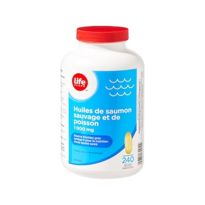 Wild Salmon and Fish Oils 1000 mg 240 Softgels