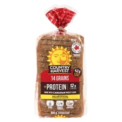 Country Harvest Pain protéiné avec grains 14 grains 600 g, 0,67 $/100g