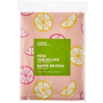 Everyday Essentials Nappe imperméable 60 po x 102 po – agrumes 1 ea, 7,00 $/1ch
