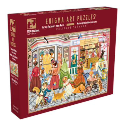 Enigma Art Puzzles 1000 Piece Enigma Art Deluxe Puzzle "Spring Fashions from Paris" 1 ea, $25.00/1ea