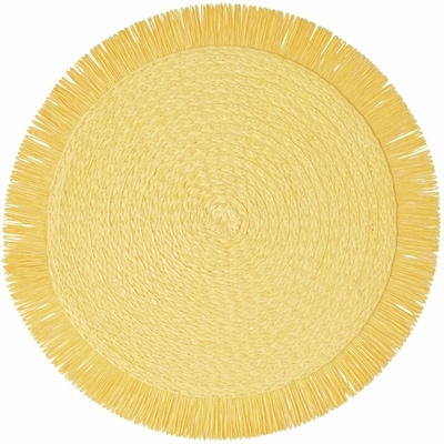 Everyday Essentials Round Placemat - Yellow 1 ea, $4.00/1ea