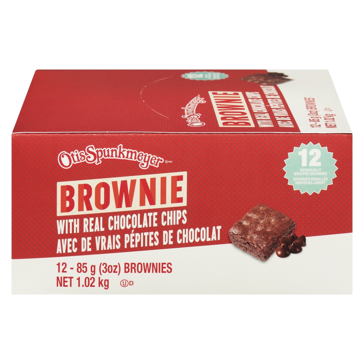 Otis Spunkmeyer Brownie With Real Chocolate Chips 1.8 kg, $1.28/100g