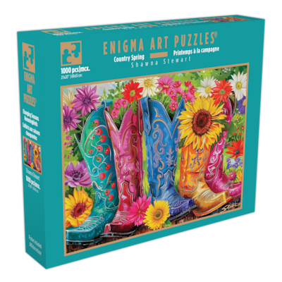 Enigma Art Puzzles 1000 Piece Enigma Art Deluxe Puzzle " Country Spring " 1 ea, $25.00/1ea