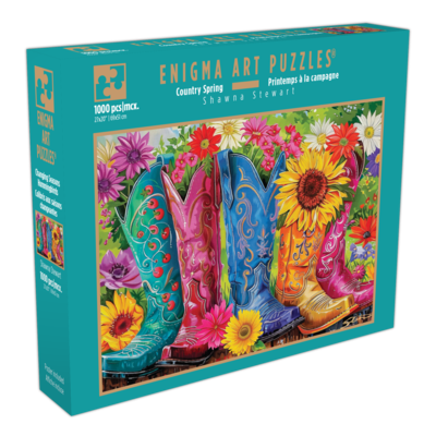 Enigma Art Puzzles Casse-tête de luxe Enigma Art – 1000 pièces "Printemps a la campagne" 1 ea, 25,00 $/1ch