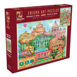 Enigma Art Puzzles 1000 Piece Enigma Art Deluxe Puzzle "Midnight in Rome " 1 ea, $25.00/1ea
