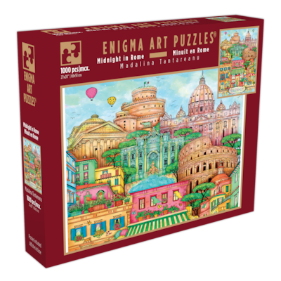 Enigma Art Puzzles Casse-tête de luxe Enigma Art – 1000 pièces " Minuit en Rome " 1 ea, 25,00 $/1ch