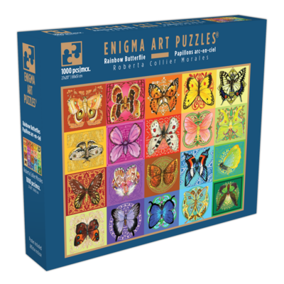 Enigma Art Puzzles 1000 Piece Enigma Art Deluxe Puzzle " Rainbow Butterlie" 1 ea, $25.00/1ea