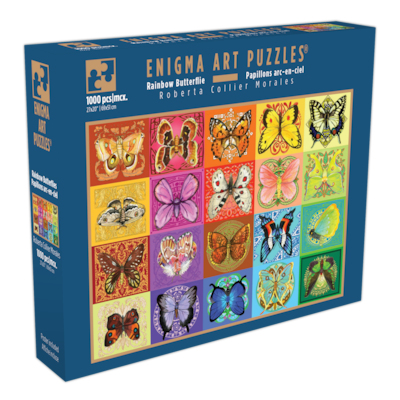 Enigma Art Puzzles Casse-tête de luxe Enigma Art – 1000 pièces " Papillons arc- en-ciel" 1 ea, 25,00 $/1ch