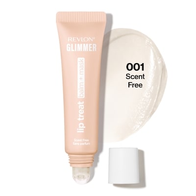 Glimmer Lip Treat Balm + Mask, 001 Scent Free, For Dry Lips