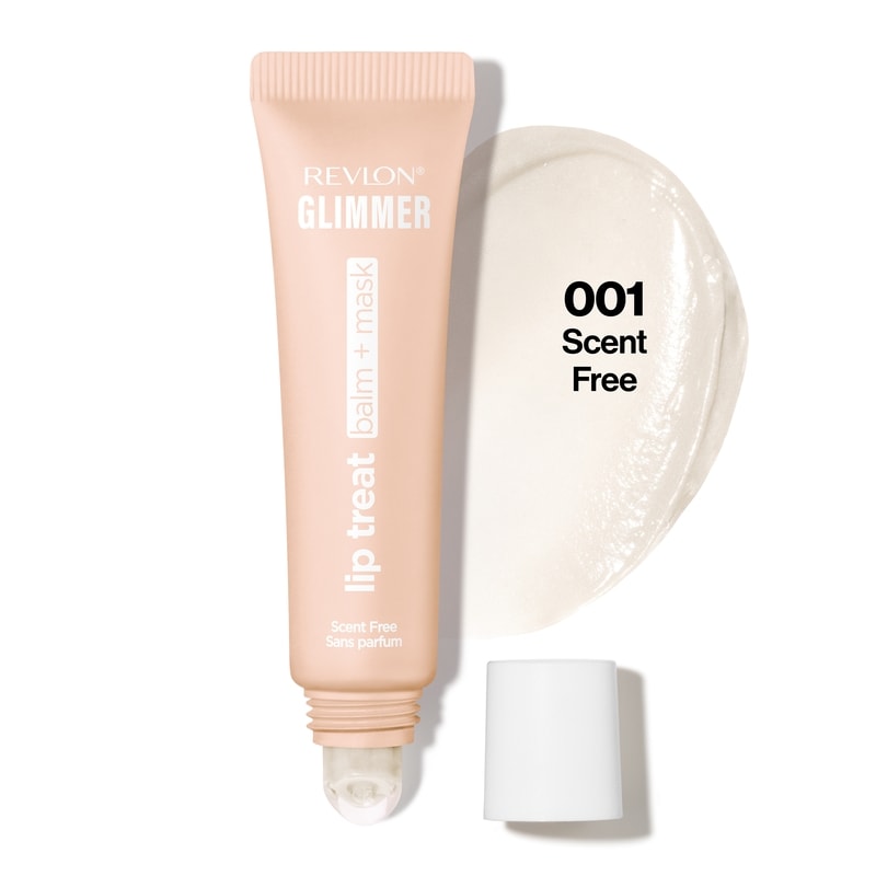 Glimmer Lip Treat Balm + Mask, 001 Scent Free, For Dry Lips