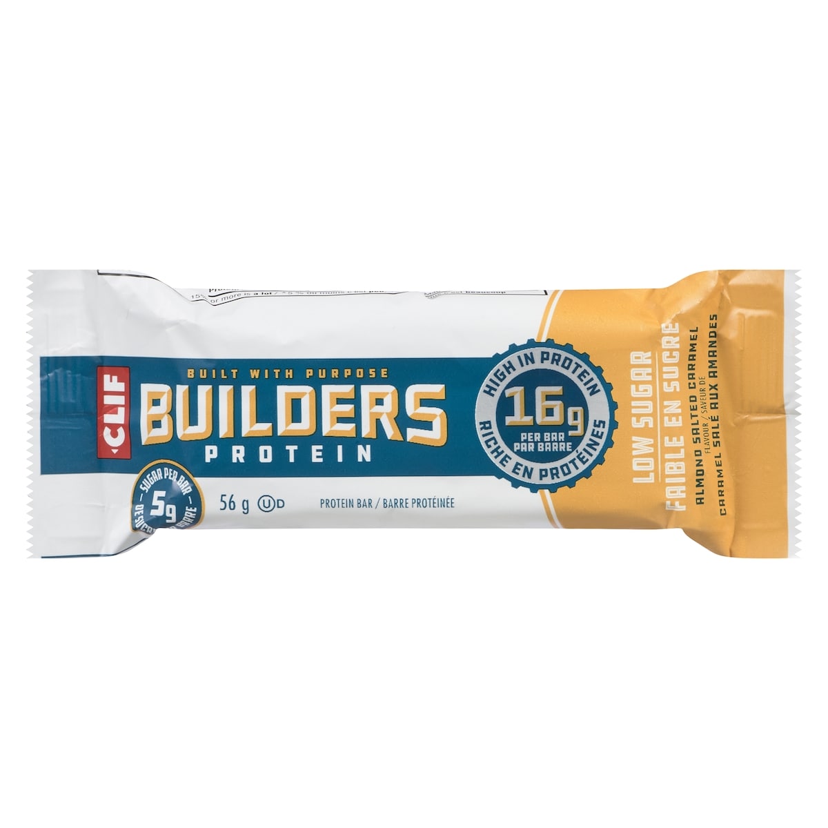 CLIF Protein Bar Low Sugar Almond Salted Caramel Flavour 56 g, $6.23/100g