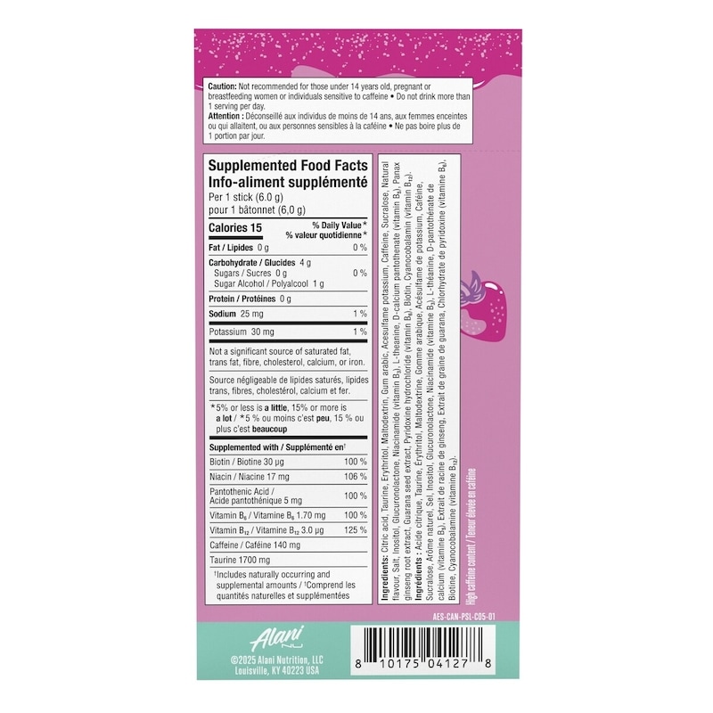 Pink Slush Energy Sticks