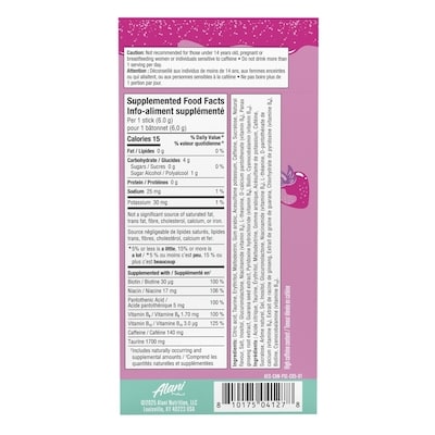Alani barbotine rose énergie bâtonnets