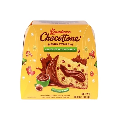 Bauducco Panettone crème au chocolat et aux noisettes 454 g, 2,42 $/100g