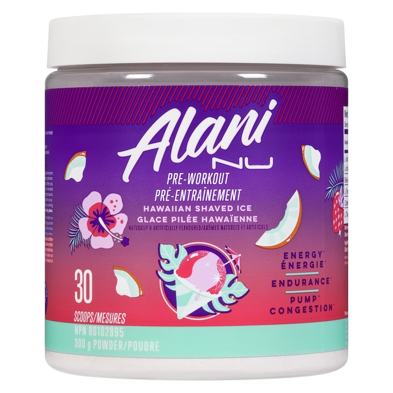 Workout Supplement Powder Hawaiian Shaved Ice