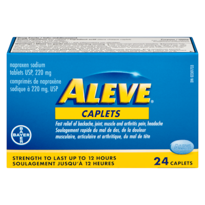 Aleve Naproxen Sodium Tablets Usp, 220 Mg 24 ea, $0.31/1ea