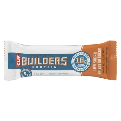 Clif Barre protéinée faible en sucre saveur de chocolat au beurre d'arachide 56 g, 6,23 $/100g