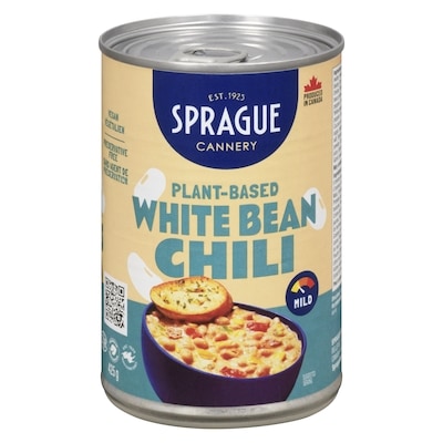 Sprague White Bean Chili Mild 425 g, $0.82/100g