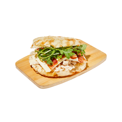 null Sandwich poulet, bacon et mozzarella sur pain Romanaccia 280 g, 3,21 $/100g