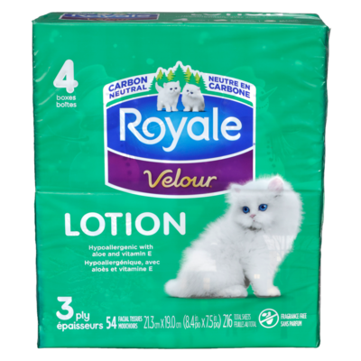 Royale Facial Tissues Lotion 3 Ply 54 ea, $12.49/1ea