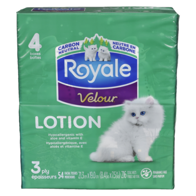 Royale Mouchoirs lotion 3 épaisseurs 54 ea, 12,49 $/1ch