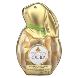 HOLLOW MILK CHOCOLATE AND HAZELNUT BUNNY