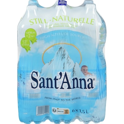 Sant'Anna Natural Water 1.5 l, $0.17/100ml