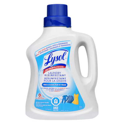 Lysol Laundry Disinfectant Free & Clear 2.7 l, $0.70/100ml