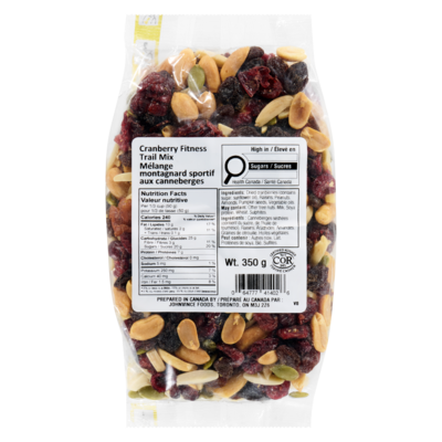 Johnvince Foods Cranberry Fitness Trail Mix 350 g, $2.57/100g